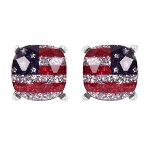 🔴 Last 1❗️5🌟 FLAG Glass Earring